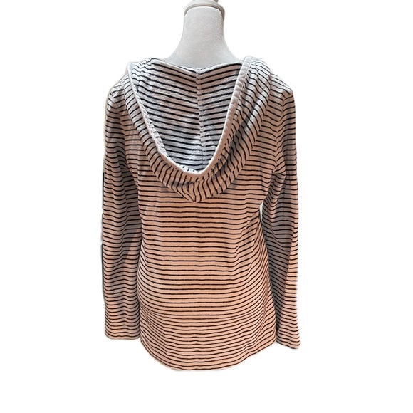 Tommy Bahama White & Navy Blue Striped Pullover Women's Sweater Hoodie Size XXS - Picture 4 of 16